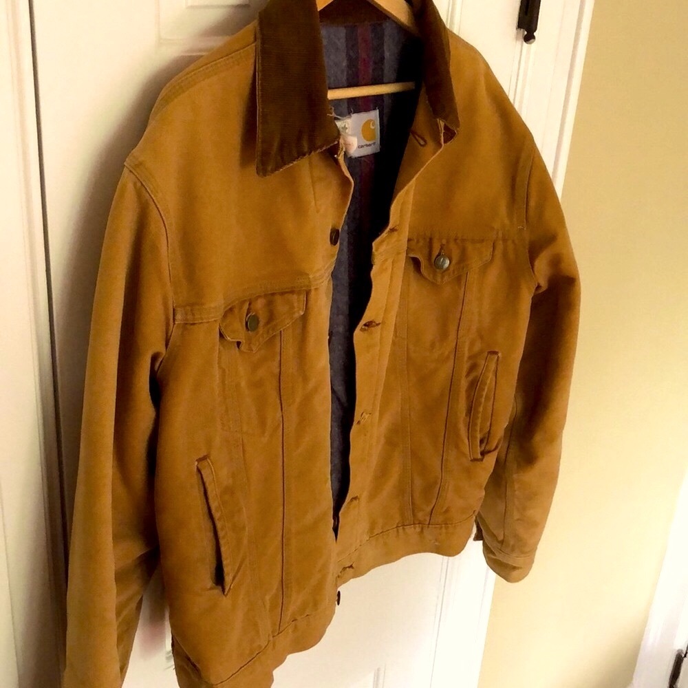 Vintage 1985 Carhartt Men's Blanket Lined Trucker Jacket